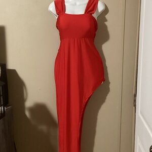 ❤️Elegant Red Backless Dress